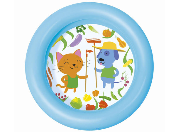 Piscina gonflabila pentru copii, 2 inele, 61 x 15 cm, Albastra, Bestway