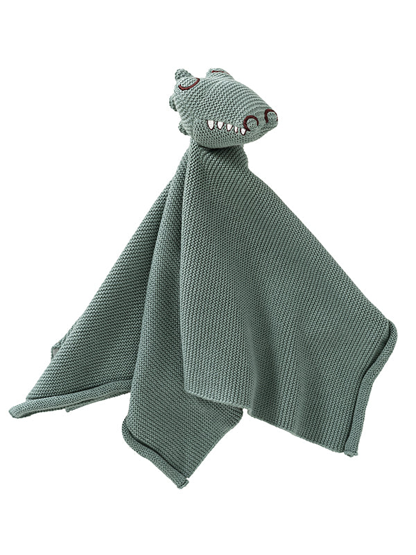 Jucarie doudou Crocodil, din bumbac organic