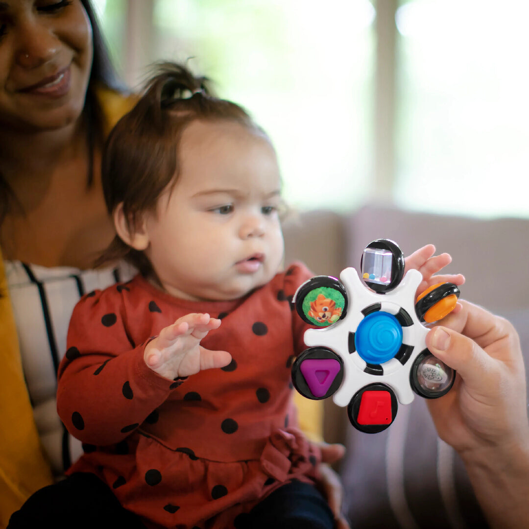 Baby Einstein  - Jucarie senzoriala Curiosity Clutch Twist & Pop Rattle Teether