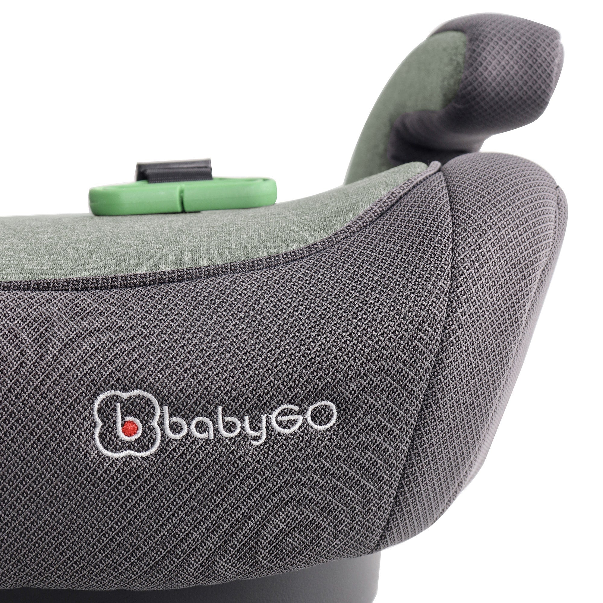 BabyGo - Scaun auto booster Bursa IV Green, 125-150 cm, certificat R129