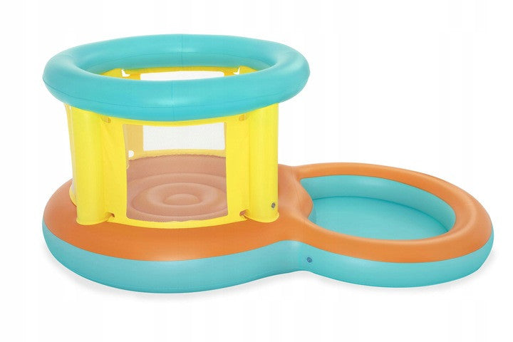 Loc de joaca gonflabil pentru copii, cu piscina, Jumptopia Bouncer, Bestway, 239 x 142 x 102 cm
