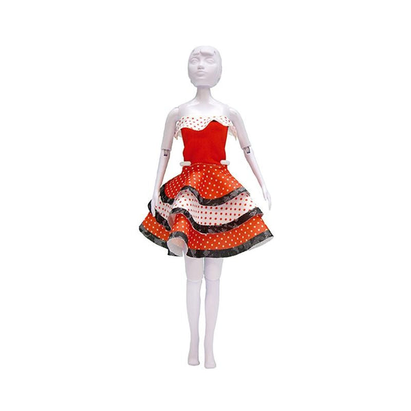 Set de croitorie hainute pentru papusi Couture Maggy Flamenco, Dress Your Doll