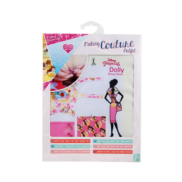 Set de croitorie hainute pentru papusi Couture Disney Dolly Beauty Roses, Dress Your Doll
