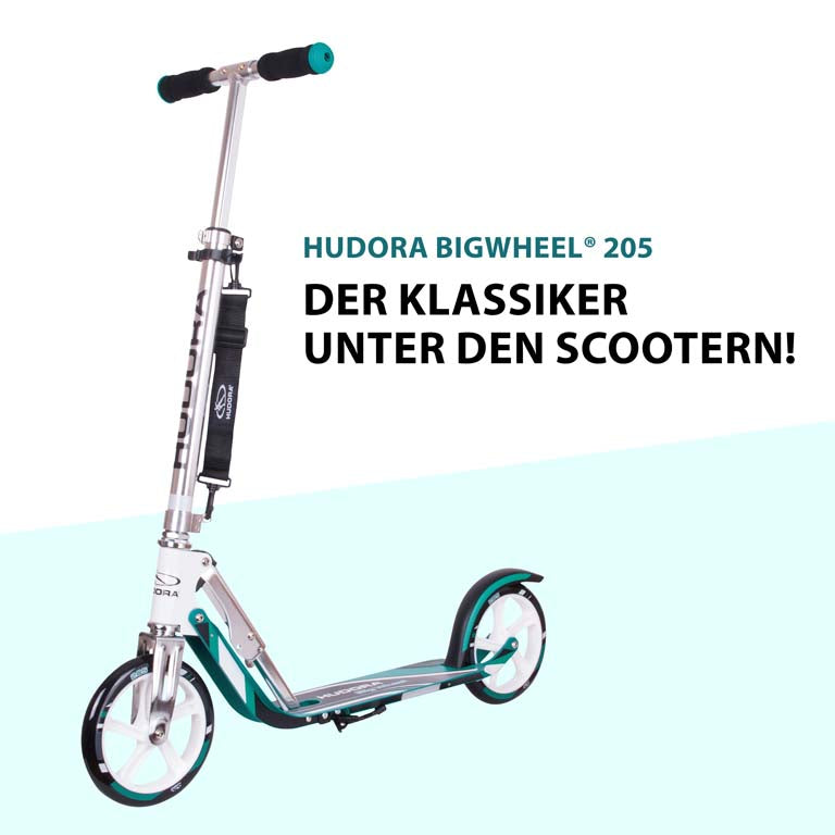 Trotinetă Big Wheel® 205 Turquoise, Hudora