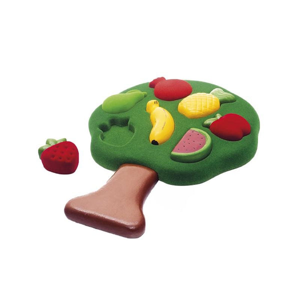Jucarie sortator forme 3D din cauciuc natural Fructele, Rubbabu - Manute Creative