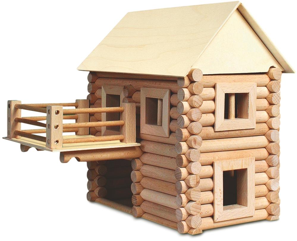 Set constructie arhitectura Vario XL, 184 piese din lemn, Walachia - Manute Creative