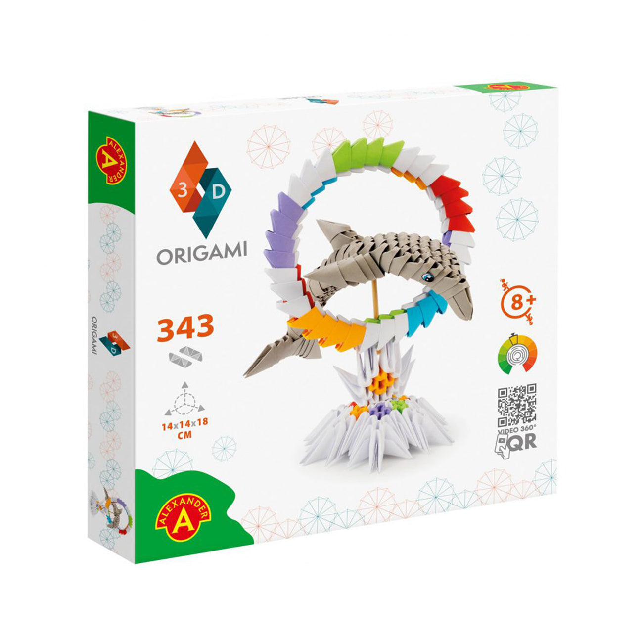 Kit Origami 3D Delfin +8 ani, Alexander Games