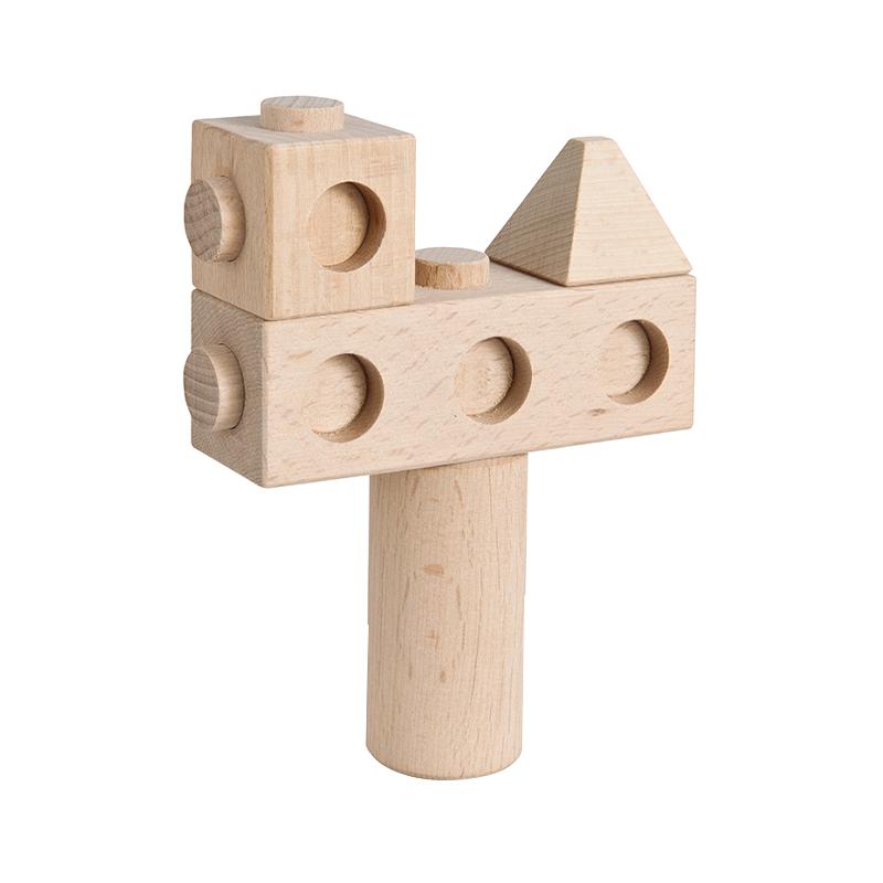 Set cuburi de constructie din lemn Architect XL, +1 an, Matador