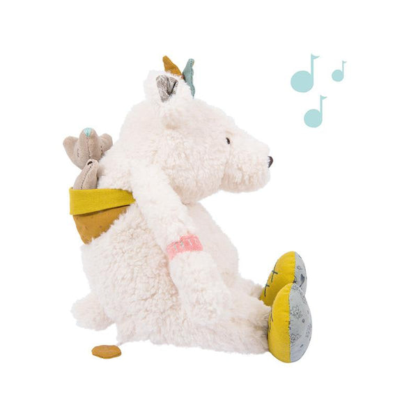 Jucarie plus muzicala Ursul polar Pom, 0 ani+, Moulin Roty - Manute Creative