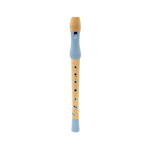 Flaut jucarie muzicala din lemn, albastru, MamaMemo