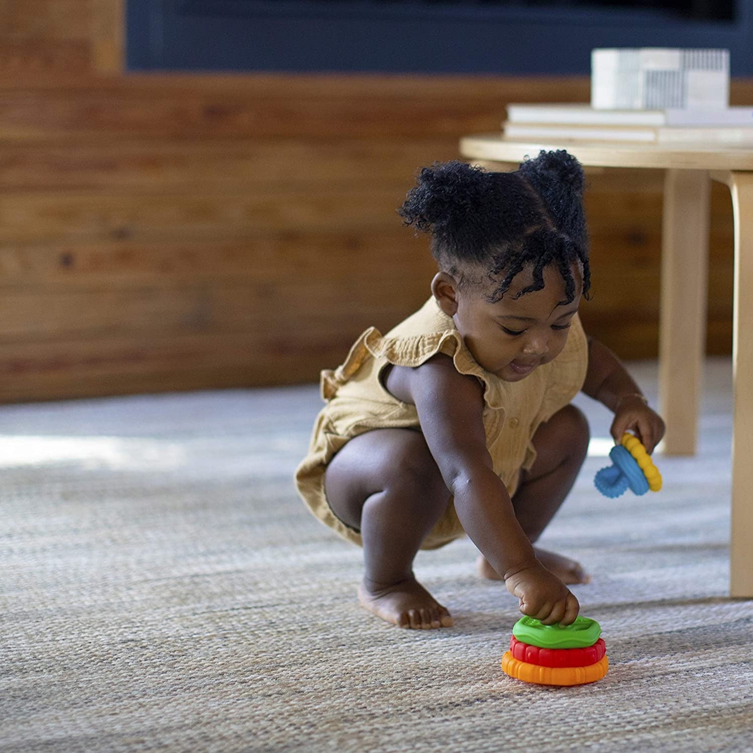 Baby Einstein - Jucarie multisenzoriala si de dentitie Stacking Teether