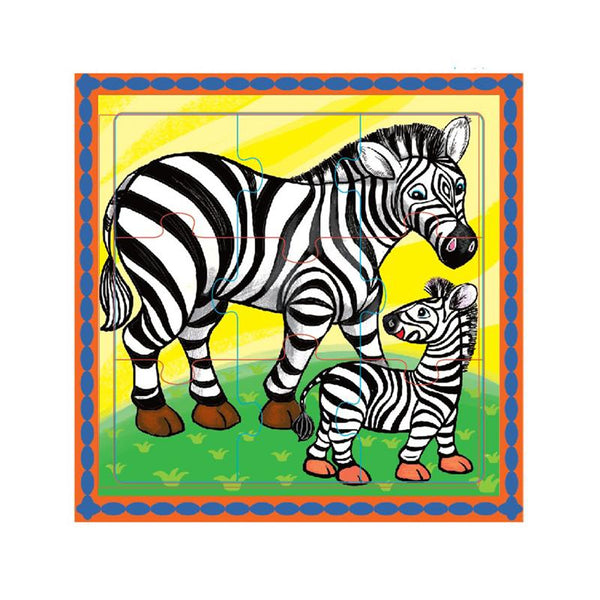 Puzzle educativ zebre, 18m + MamaMemo - Manute Creative