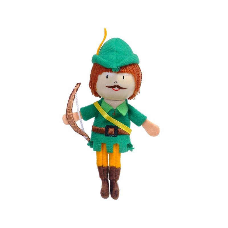 Marioneta deget Robin Hood pentru teatru papusi, finger-puppet, 3 ani+, Fiesta - Manute Creative