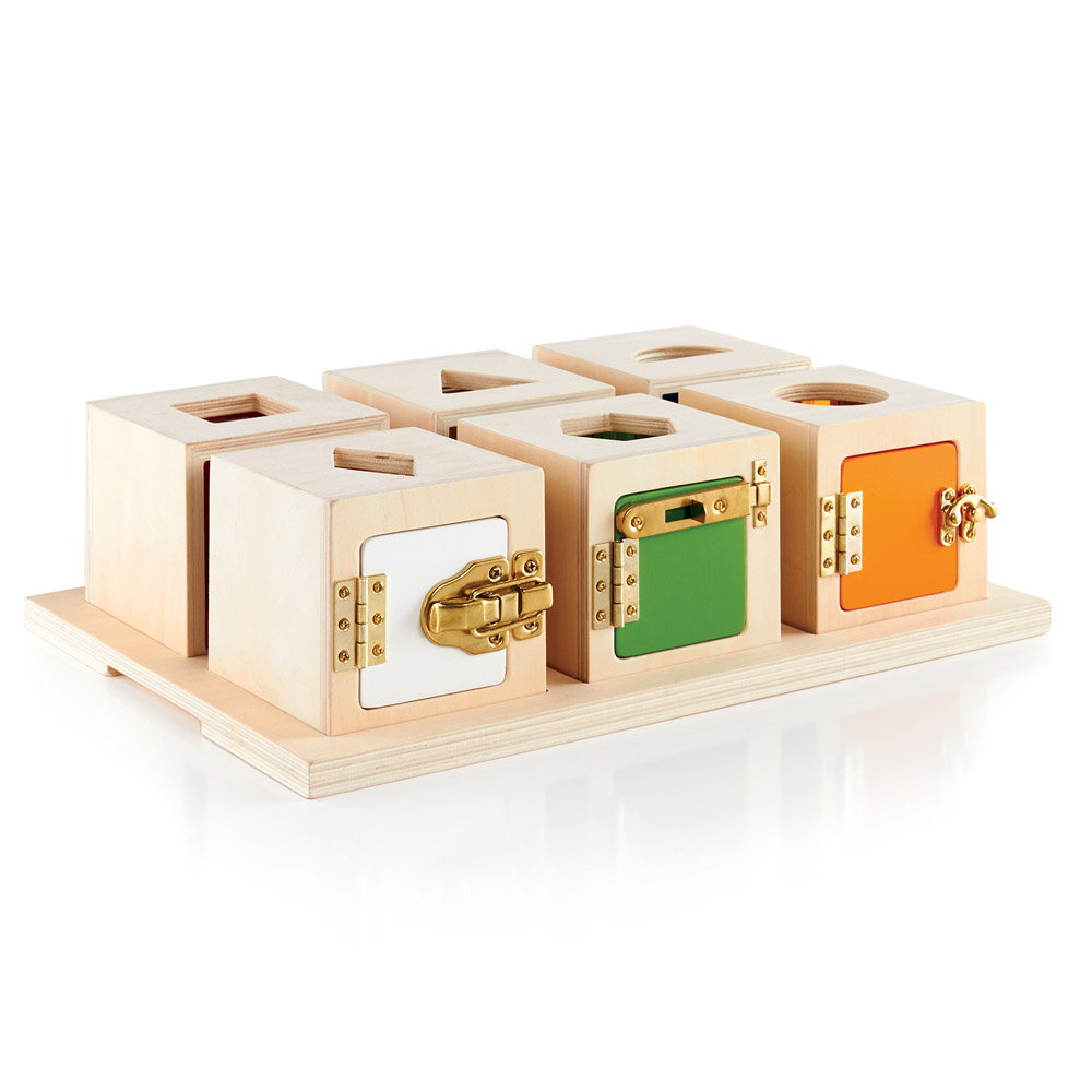 Peekaboo Lock Boxes, cutiute cu incuietori, Guidecraft