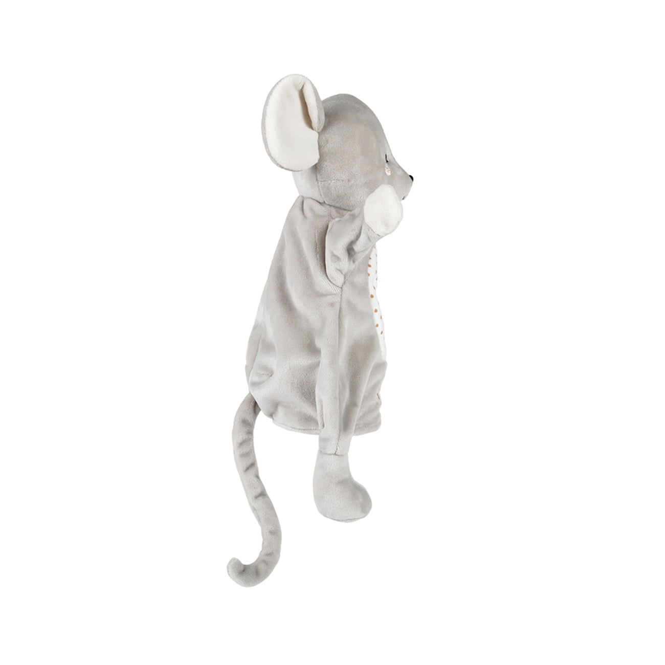 Marioneta Soricel, din plus, gri, 30 cm, +0 luni, Kaloo