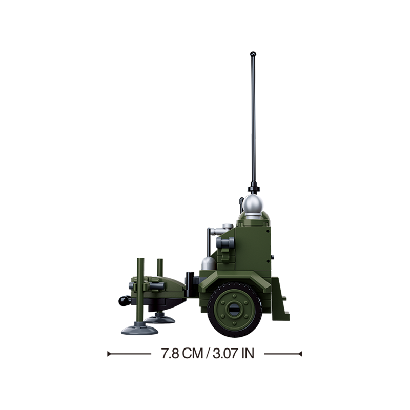 Set de constructie Al II-lea Razboi Mondial-4in1 Army un singur model, 88 piese, Sluban