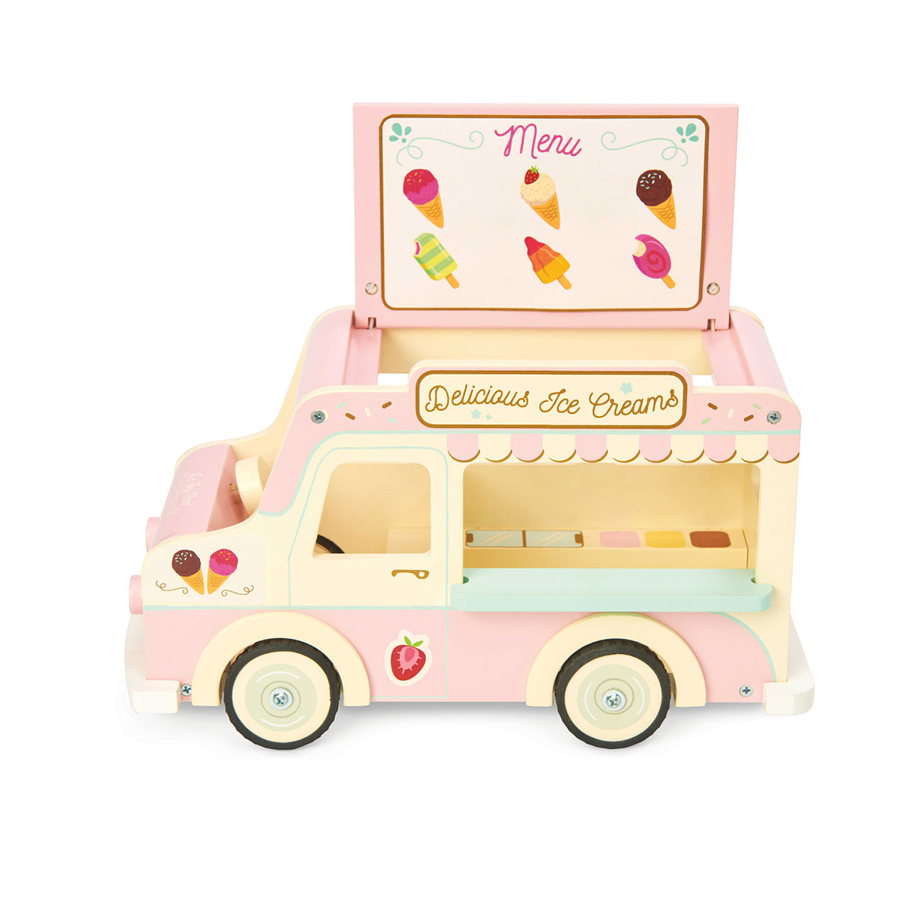 Masina de inghetata, roz, din lemn, +3 ani, Le Toy Van