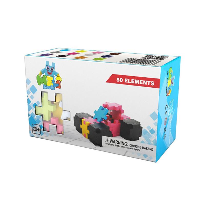 Set de constructie creativa Basic 50 piese, Meli