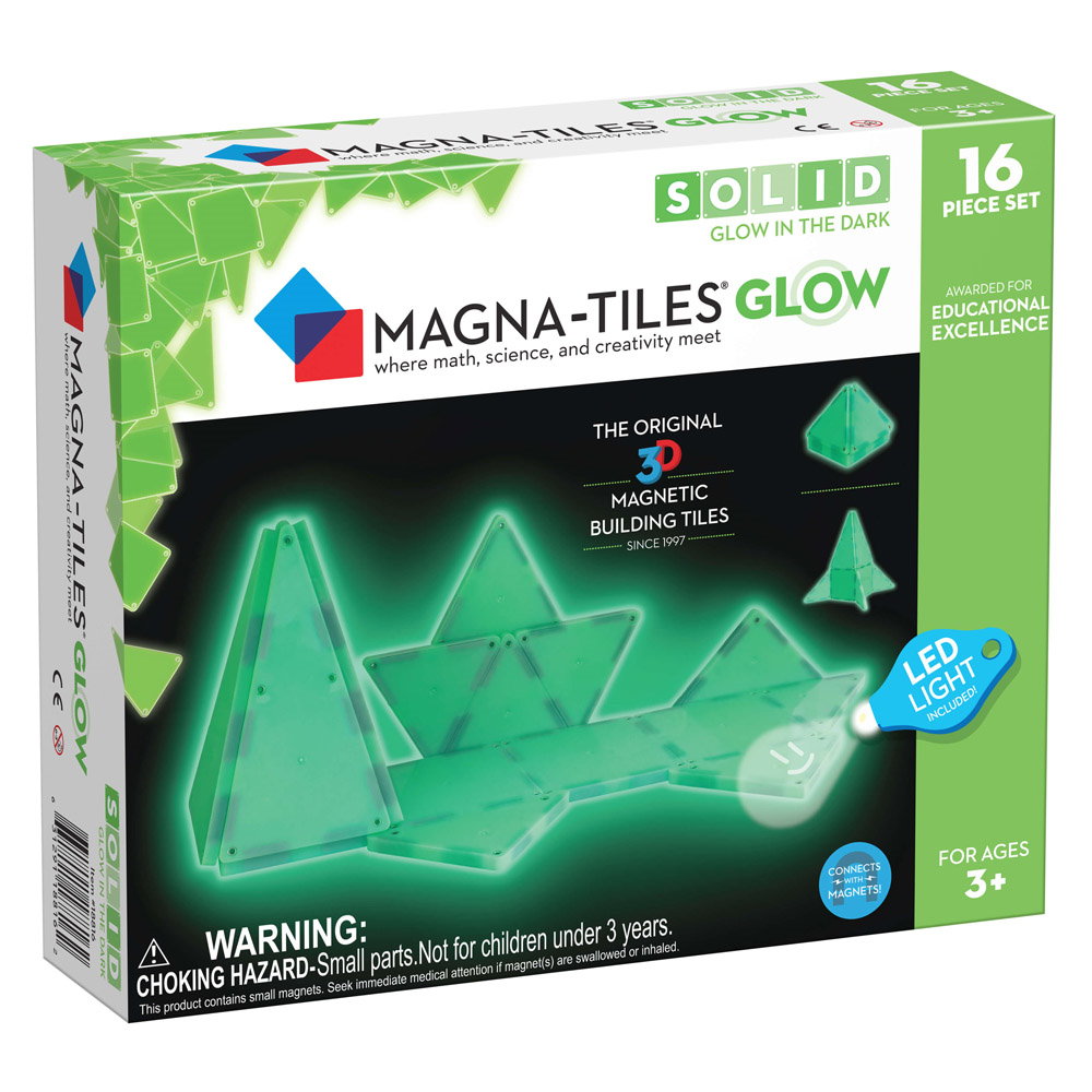 Glow, set magnetic fosforescent, Magna-Tiles