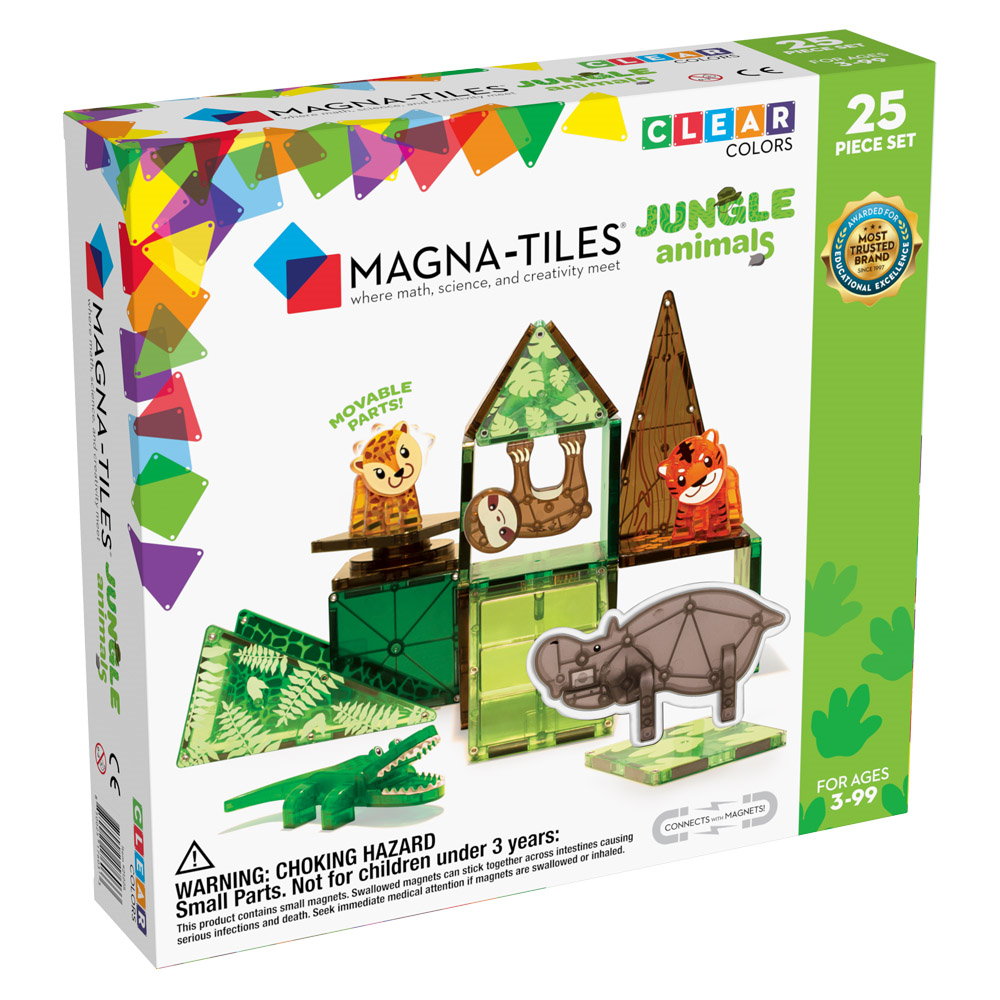 Jungle Animals, set magnetic, Magna-Tiles