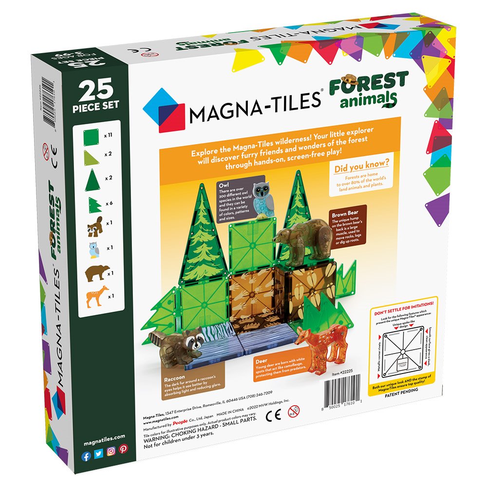 Forest Animals, set magnetic, Magna-Tiles