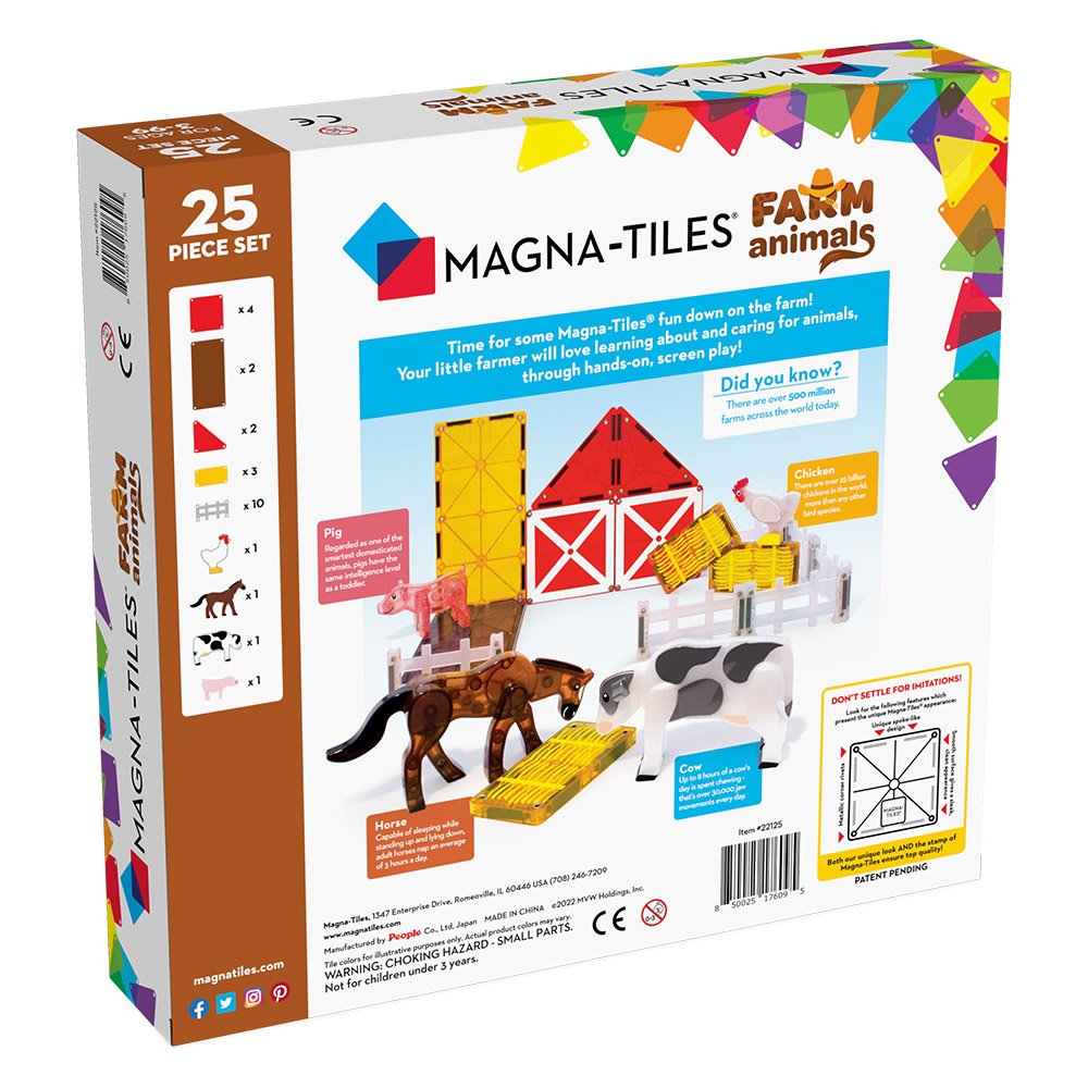 Farm Animals, set magnetic, Magna-Tiles