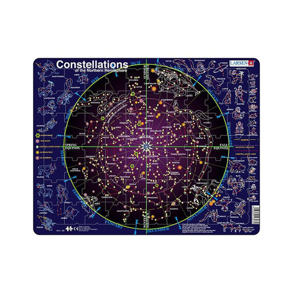 Puzzle maxi Constelatii, orientare tip vedere, 70 de piese, Larsen