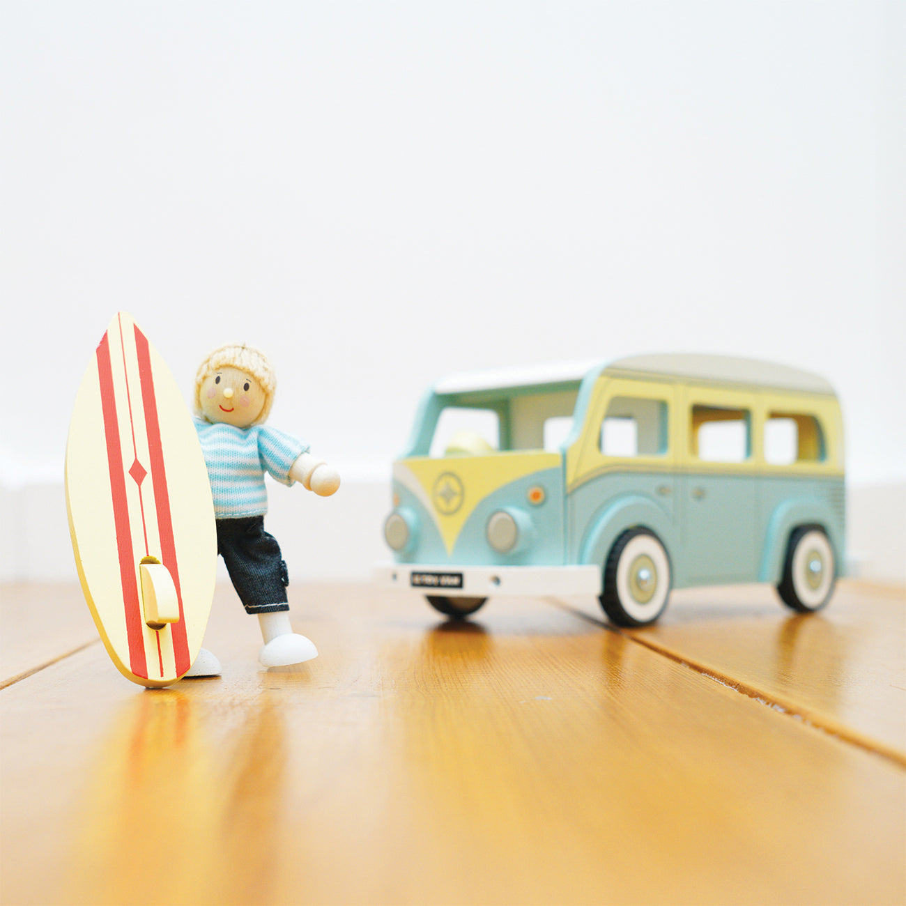 Rulota din lemn, albastra, +3 ani, Le Toy Van