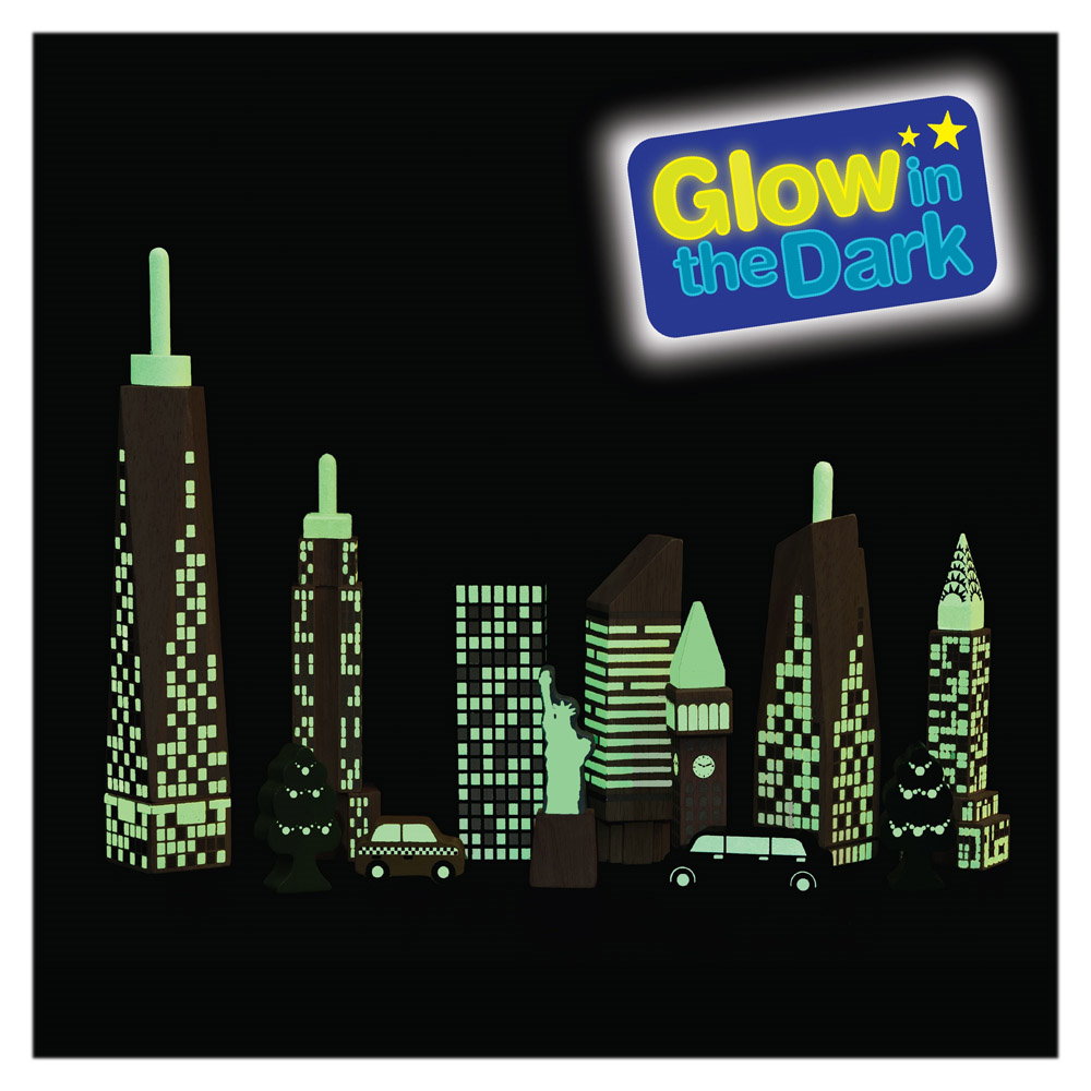 Glow City, cladiri fosforescente din lemn, Wonderworld