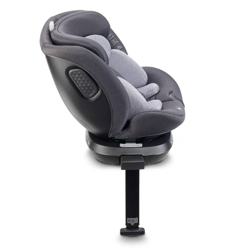 BabyGo - Scaun auto rotativ cu isofix, MOVE360 Grey, 40-150 cm, certificat R129