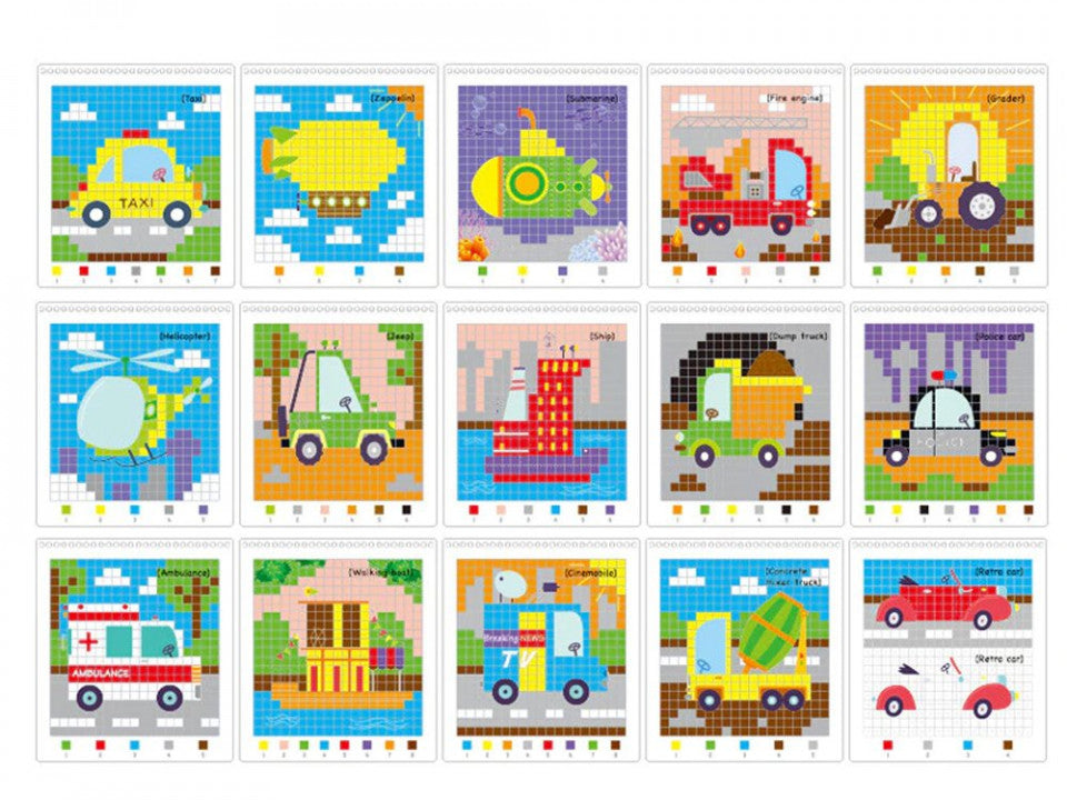 Carte educationala de colorat pixeli ZA3373, Jokomisiada