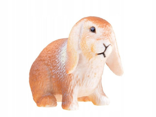 Figurina din plastic pentru copii, Iepuras, cu urechile in jos, 4.5 cm, Jokomisiada