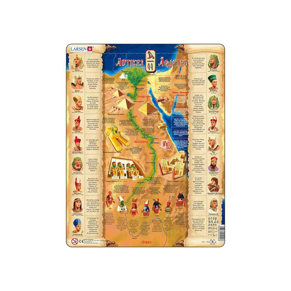 Puzzle maxi Egiptul antic (limba engleza), orientare tip portret,  95 de piese, Larsen