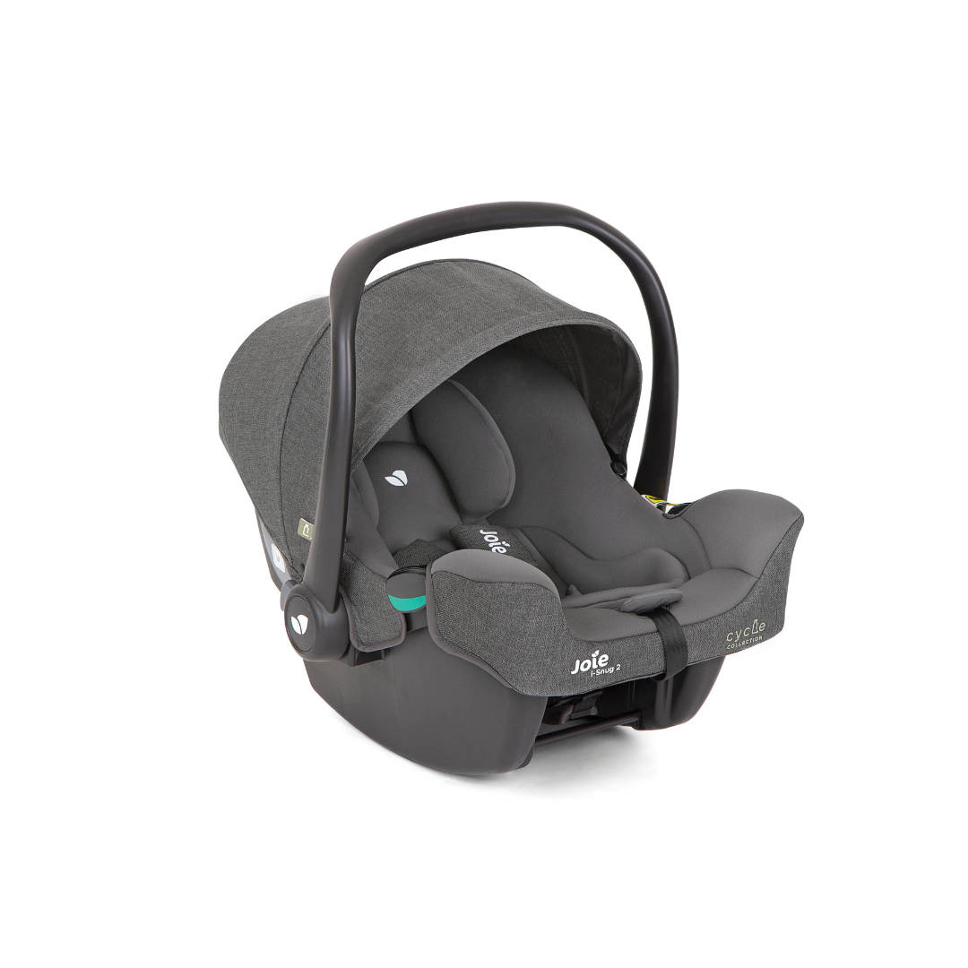 Joie - Scoica auto i-Snug 2 cu tetiera reglabila Shell Gray, colectia Cycle, 40-75 cm, testata ADAC si certificata R129