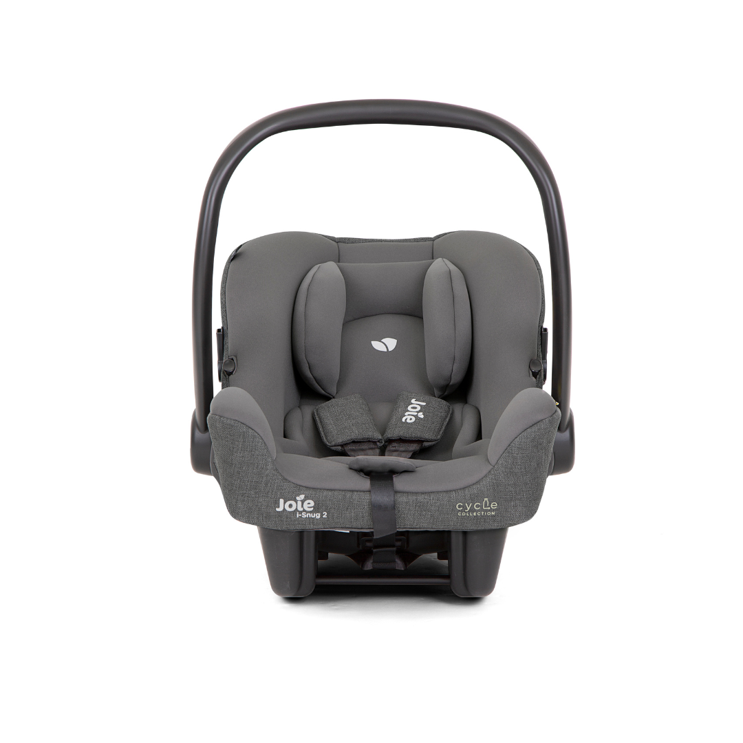 Joie - Scoica auto i-Snug 2 cu tetiera reglabila Shell Gray, colectia Cycle, 40-75 cm, testata ADAC si certificata R129