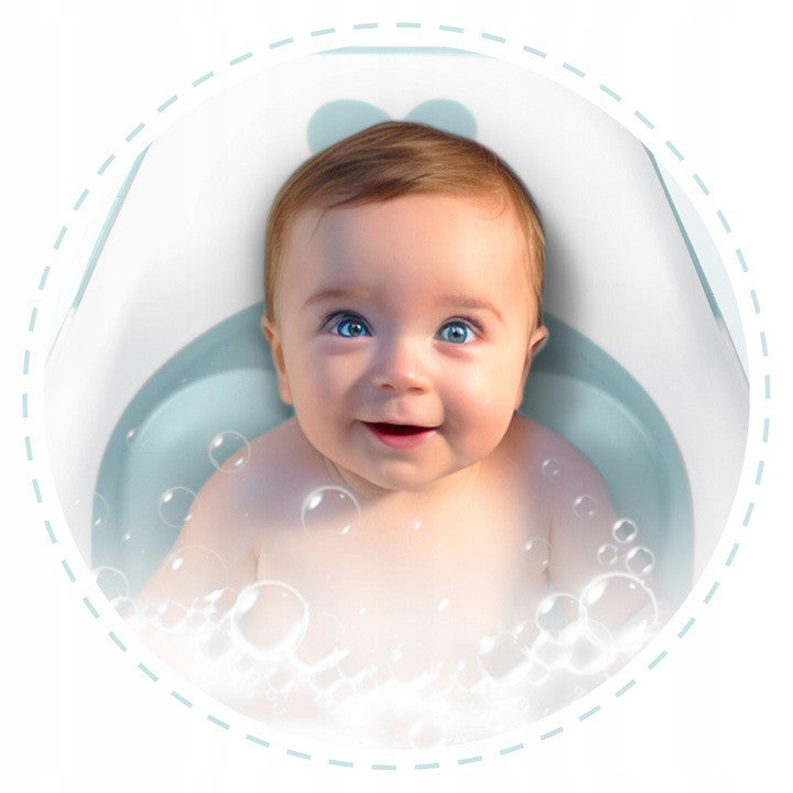 Insertie anti-alunecare pentru cadita de baie bebelusi, fixare cu ventuze, Ricokids, Albastra