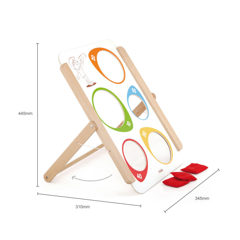 Joc de aruncare la tinta Saculetii cu nisip, +3ani, Viga