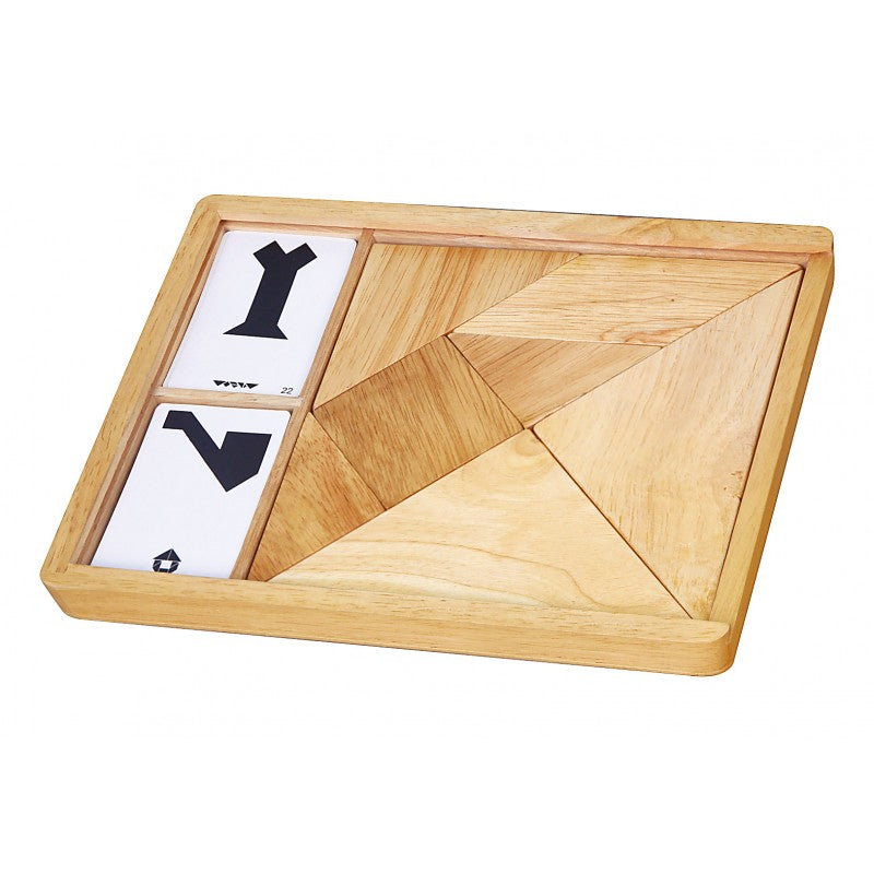 Joc educativ Tangram, din lemn, +3ani, VIGA