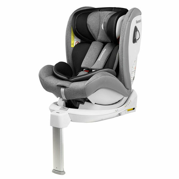 Scaun auto Braam Stone Pozitie de somn, Protectie laterala, Rotire 360 grade, 0-36 Kg, cu Isofix, Conform cu standardul european de securitate ECE R44/04, Gri, Lionelo