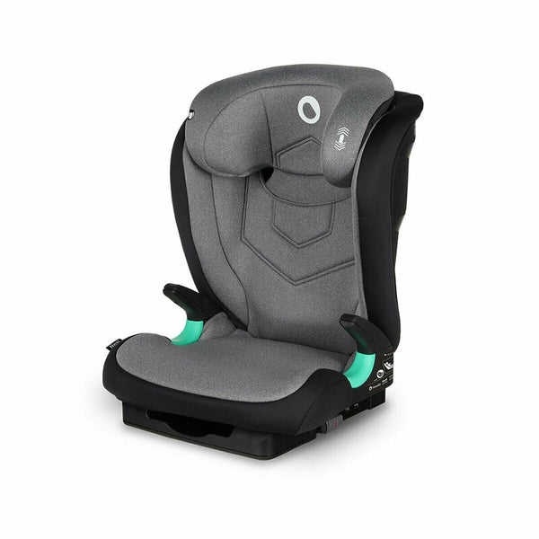 Scaun auto Neal Stone Spatar reglabil, Baza i-size, 15-36 Kg, cu Isofix, Conform cu standardul european de securitate ECE R129, Gri, Lionelo