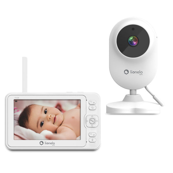 Video monitor Babyline 6.2, Conexiune Wi-Fi, Pana la 8h de functionare, Comunicare bidirectionala, Senzor de temperatura, Alb, Lionelo