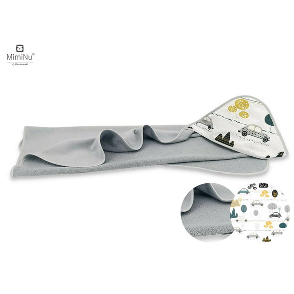 Prosop cu Gluga 100x100 cm, Grey/Childrens Journey Grey, MimiNu