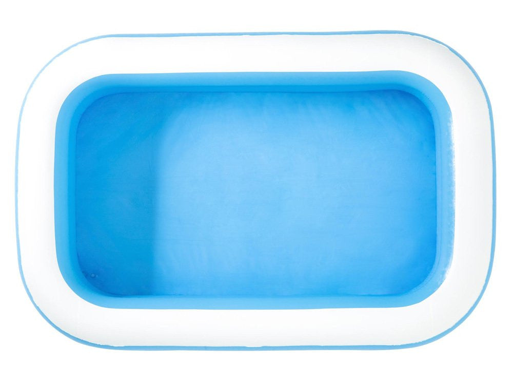 Piscina gonflabila pentru copii, 2 inele, 262 x 175 x 51  cm, Alb/Albastru, Bestway