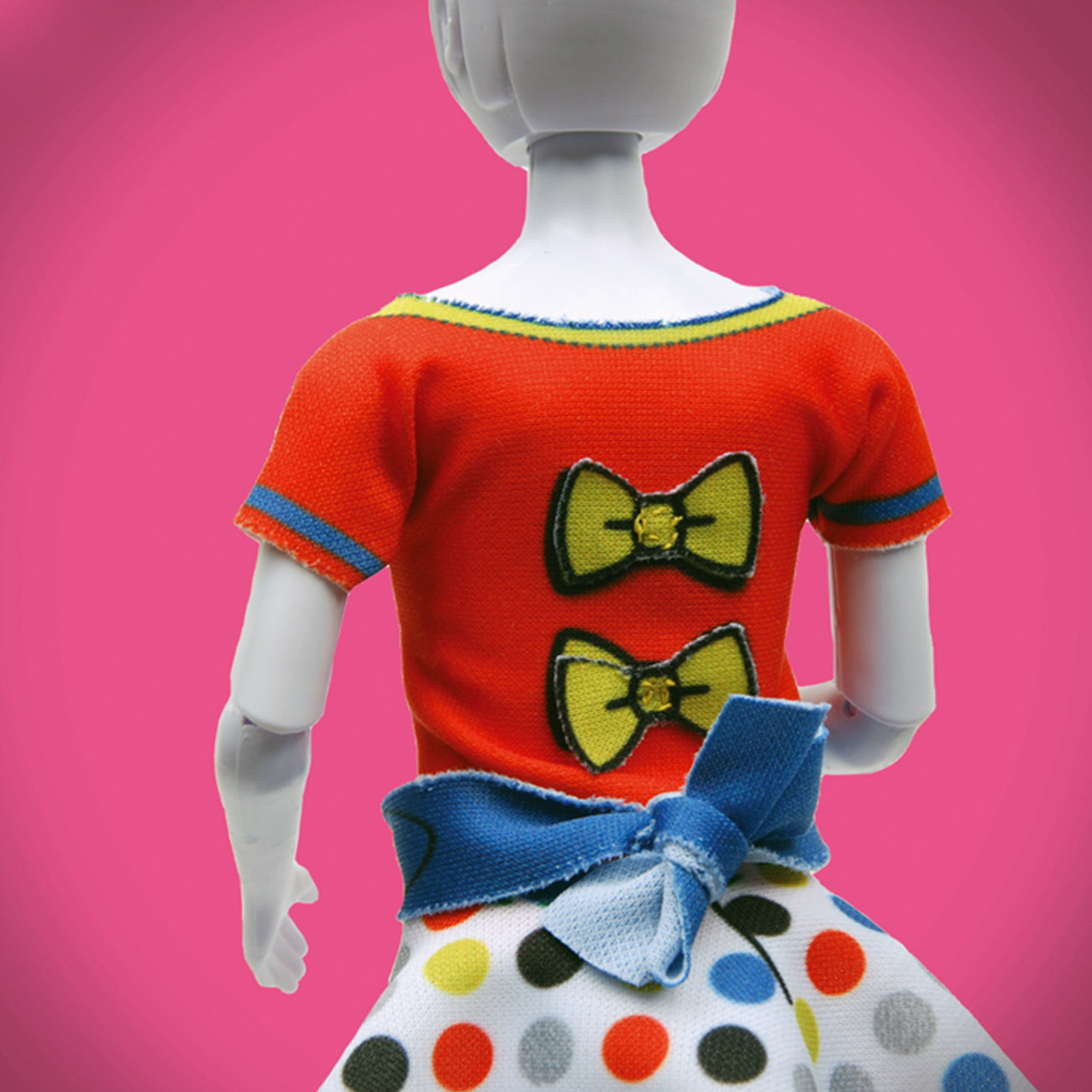 Set de croitorie hainute pentru papusi Couture Hello Kitty Lucydots&bow, Dress Your Doll