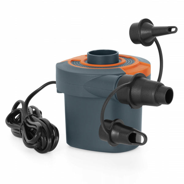 Pompa electrica de umflat, 110W, 3 capuri interschimbabile, pentru piscine, saltele, jucarii, Neagra, Bestway