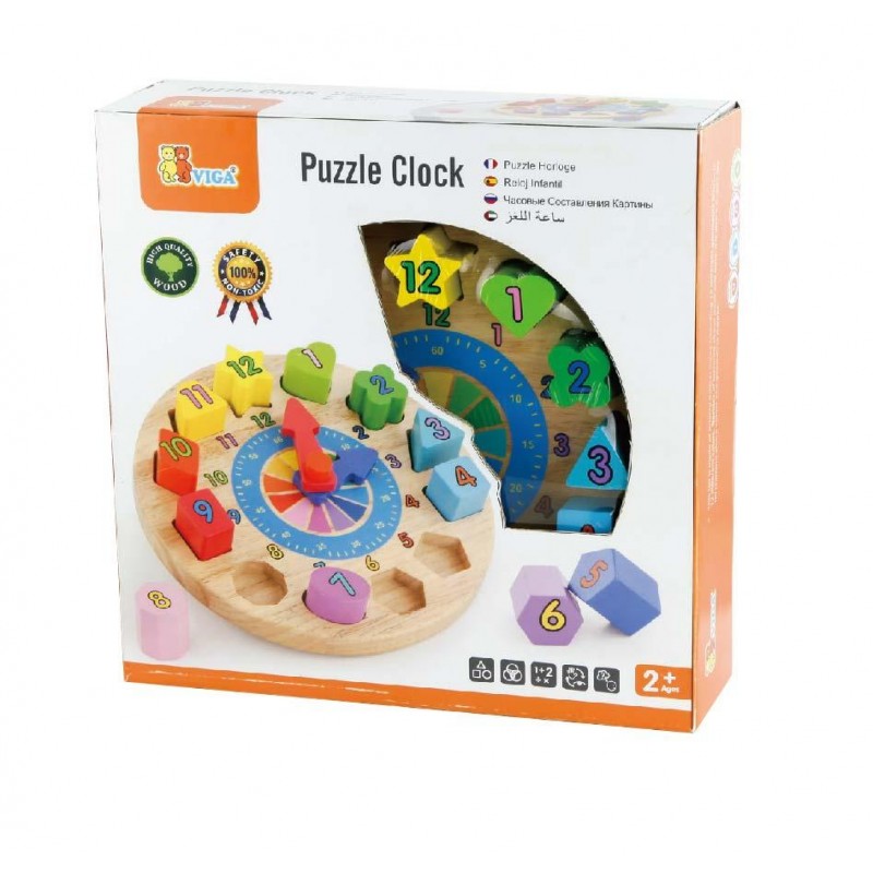 Puzzle sortator cu ceas