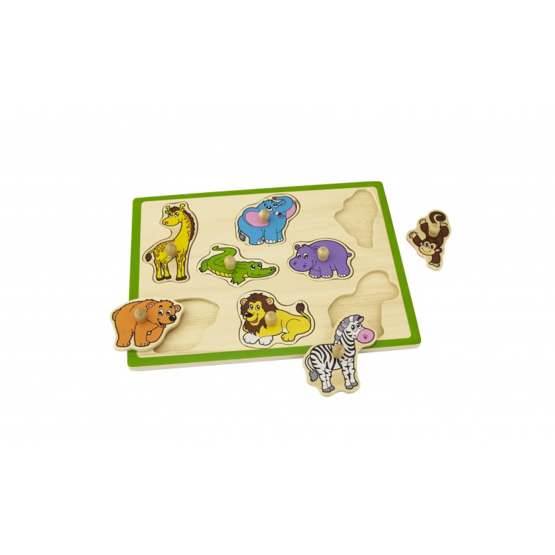 Puzzle cu maner - Animale salbatice, VIGA