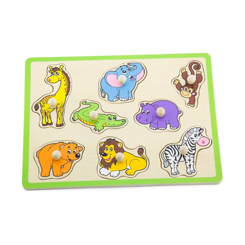 Puzzle cu maner - Animale salbatice, VIGA