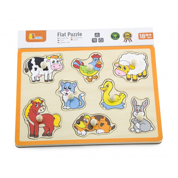 Puzzle cu manere - animale, VIGA