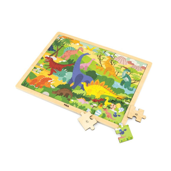 Puzzle Lumea dinozaurilor, 48 de piese, VIGA